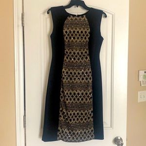 R&M Richards-sleeveless black dress